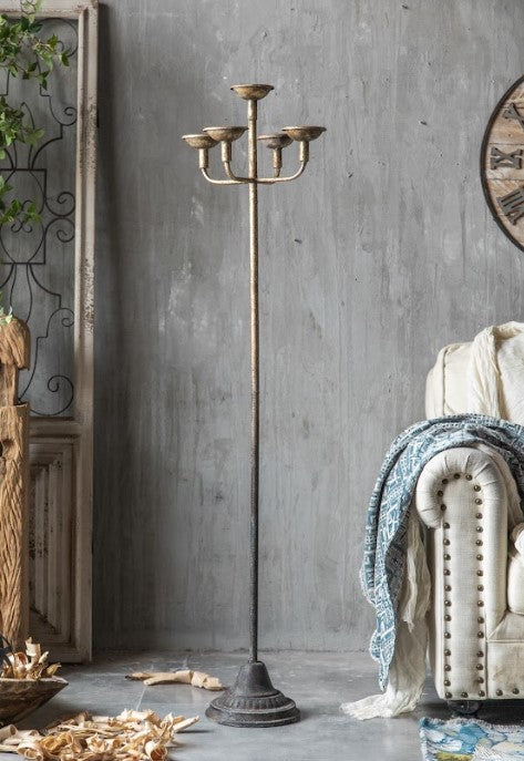 Candelabro de Pie Tresor Hierro 37 x 149cm