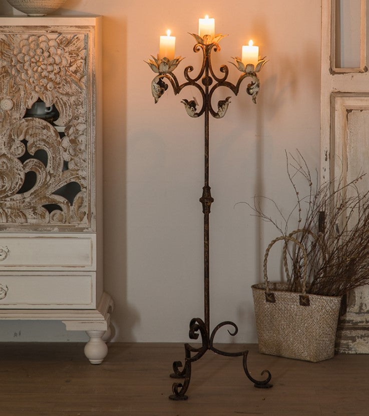 Candelabro de Pie Martina Metal 49 x 49 x 114cm