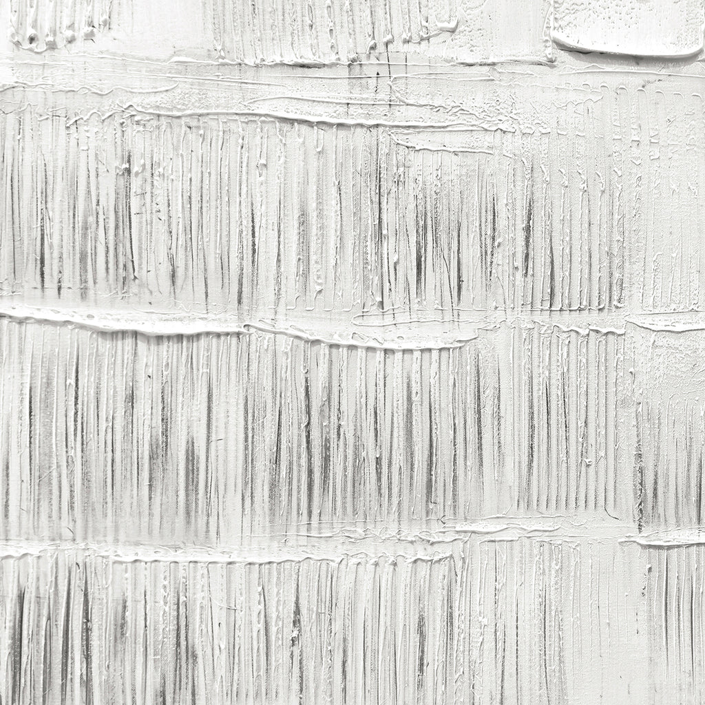 Cuadro La Cerca CANVAS HD y pintado a mano Blanco/Gris marco Caramelo 90 x 120cm