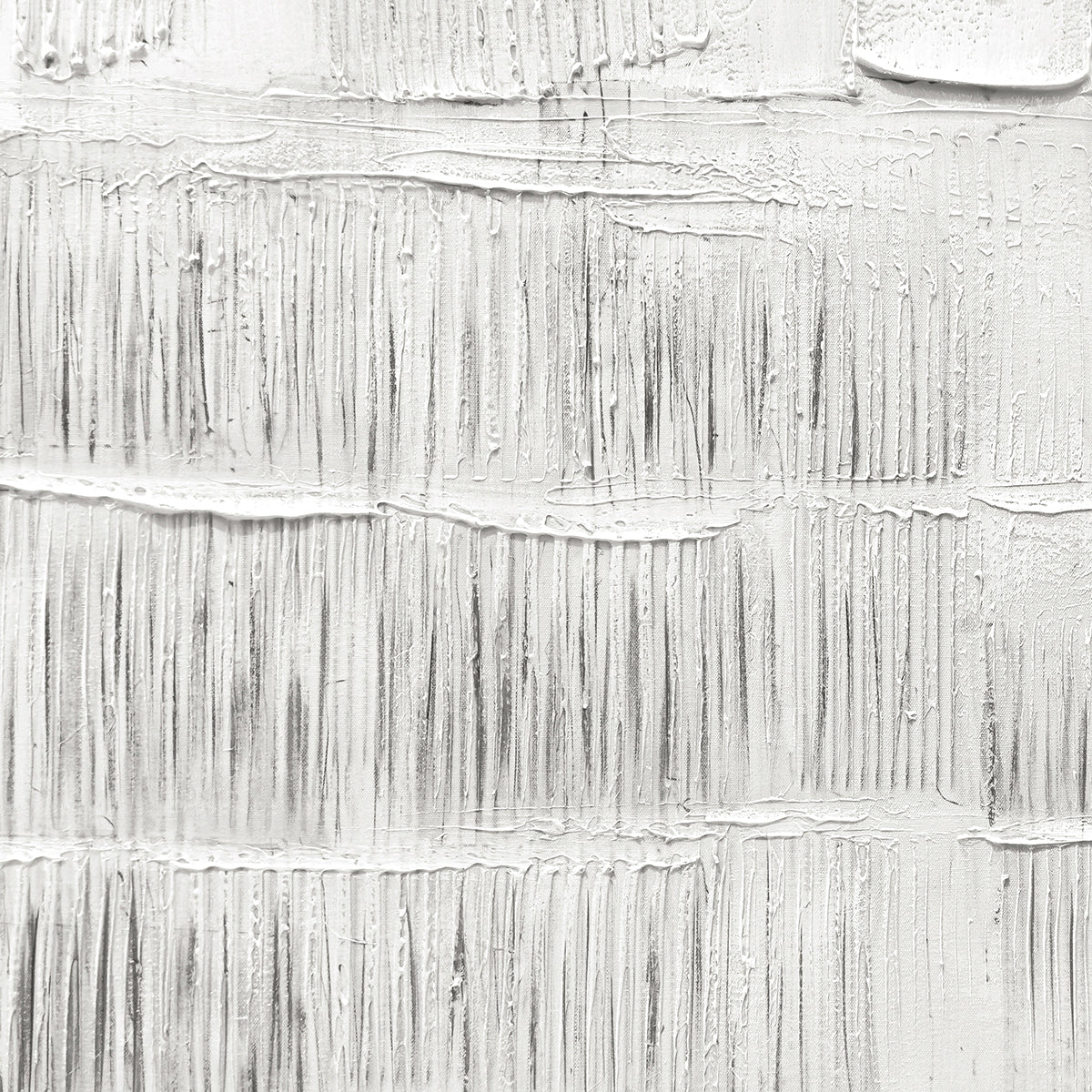 Cuadro La Cerca CANVAS HD y pintado a mano Blanco/Gris marco Caramelo 90 x 120cm