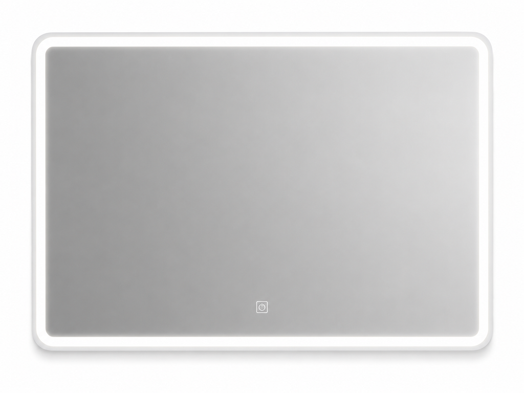 Espejo LED Rectangular Baño Touch Luz Blanca 80x60 cm