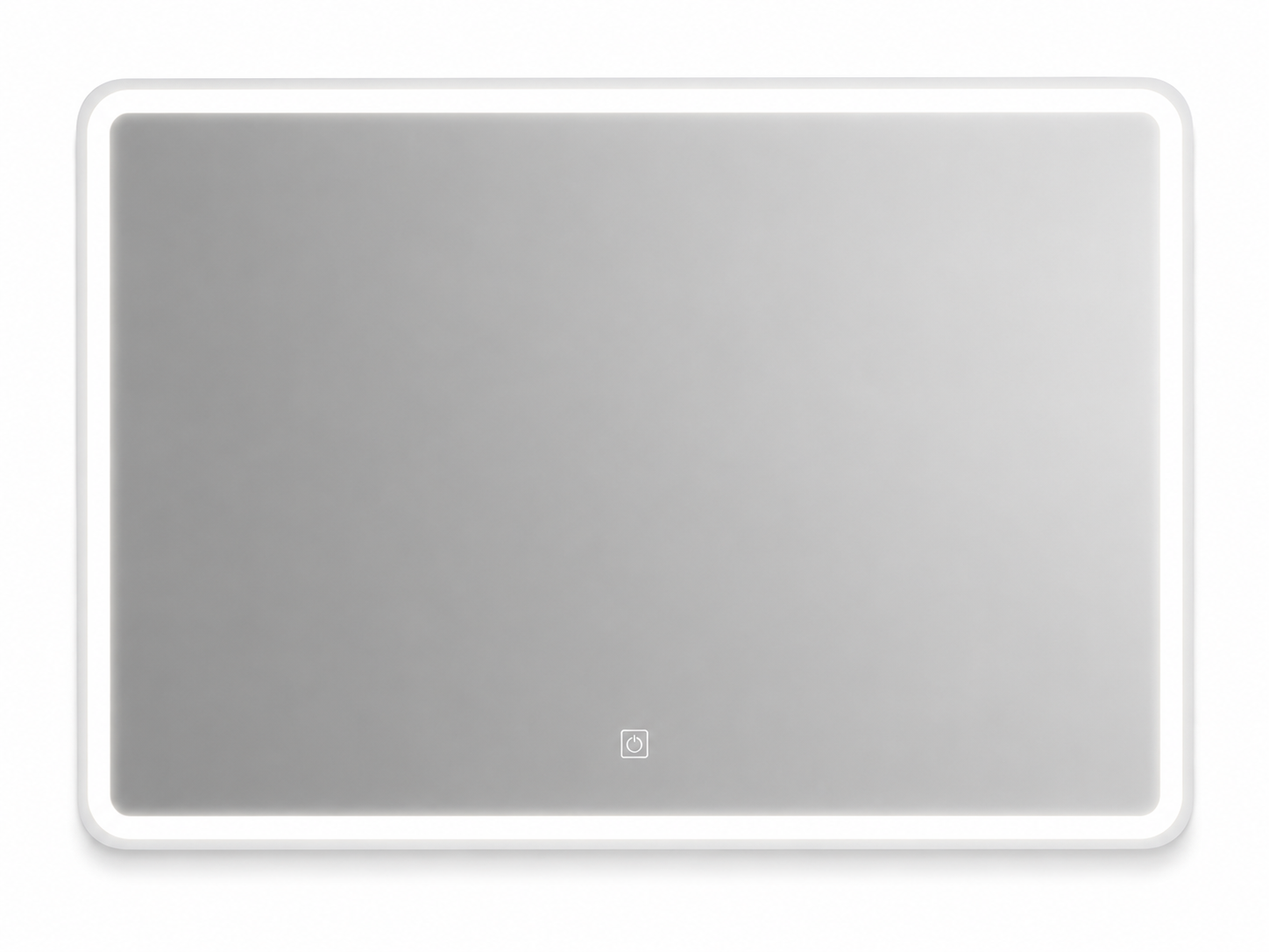 Espejo LED Rectangular Baño Touch Luz Blanca 80x60 cm