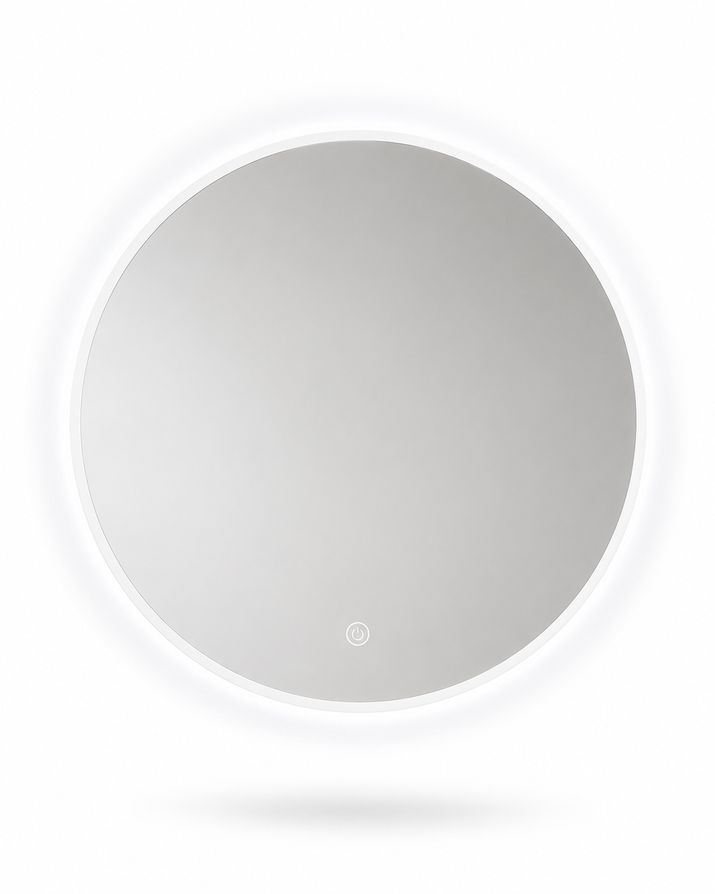 Espejo LED Redondo Baño Touch Luz Blanca 60 cm