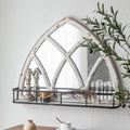 Espejo forma de arco con repisa 65 x 80cm