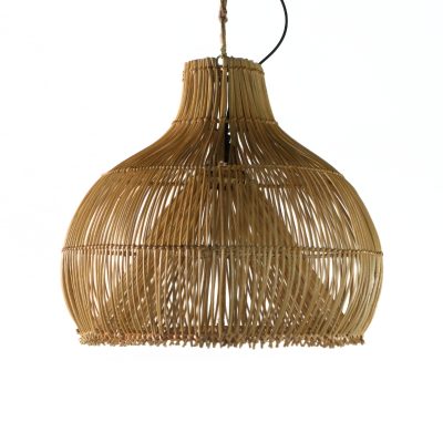 Lámpara Colgante Melati de Rattan Natural Mediana