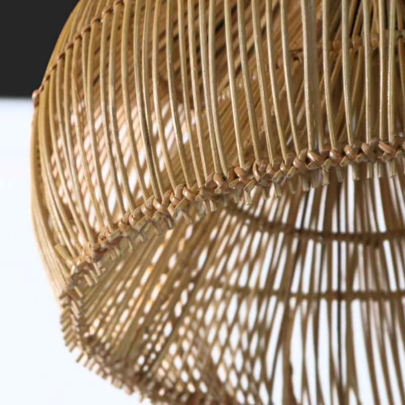 Lámpara Colgante Melati Grande de Rattan Natural