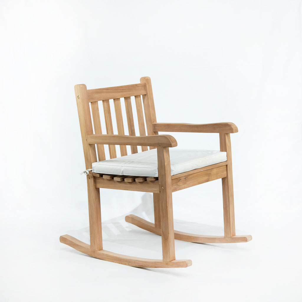Silla mecedora madera de Teca