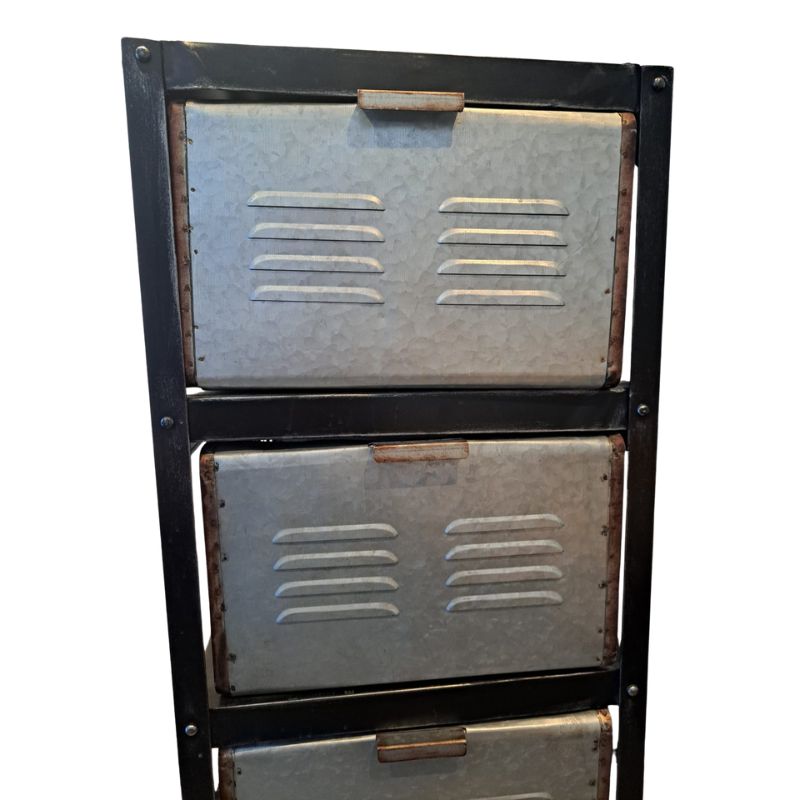 Gabinete Metálico con Cajones Estilo Industrial