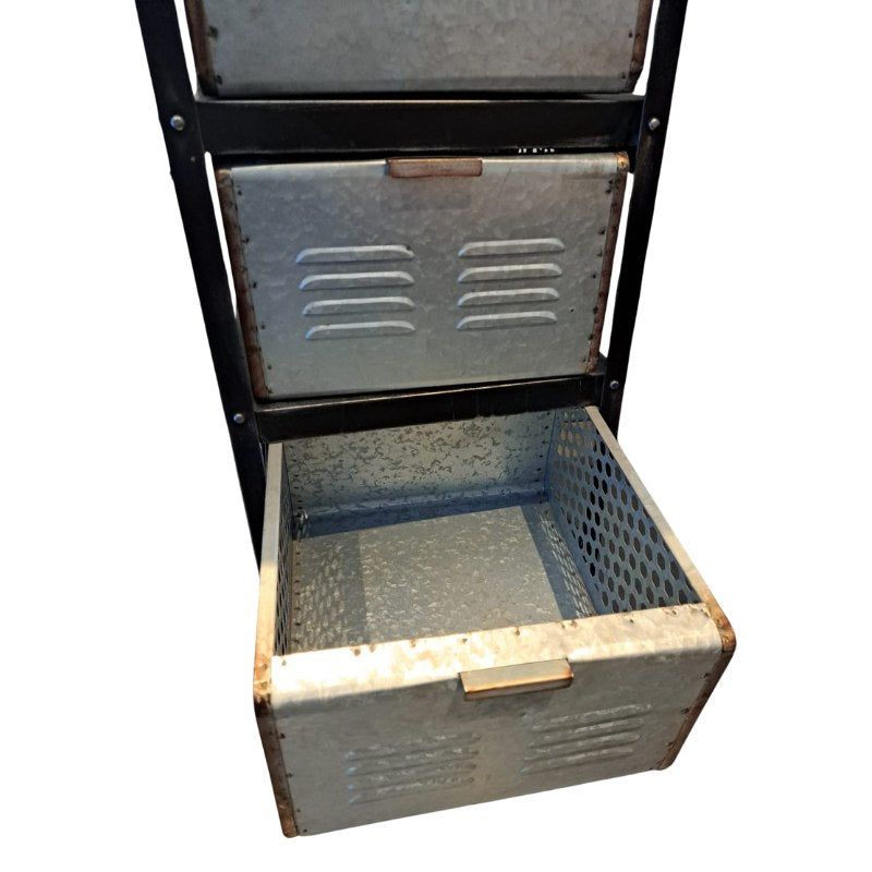 Gabinete Metálico con Cajones Estilo Industrial