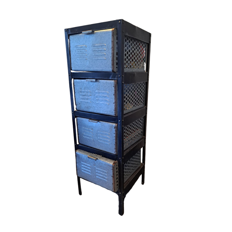 Gabinete Metálico con Cajones Estilo Industrial