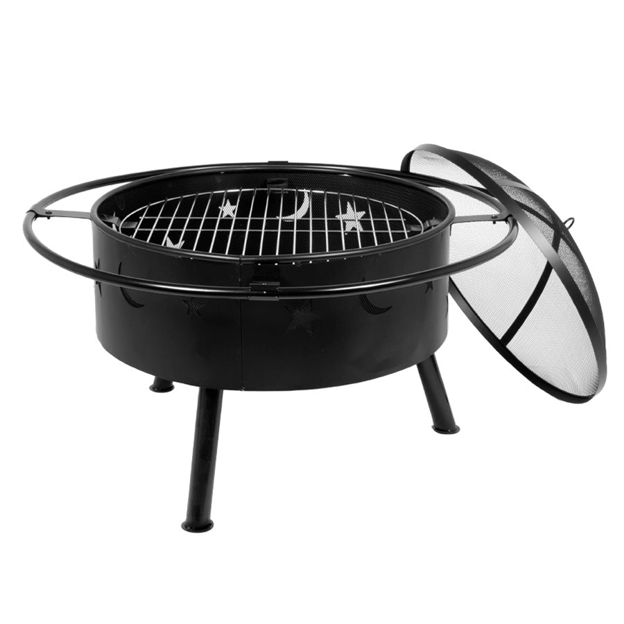 Brasero / Parrilla Centauro · Acero Negro 2 en 1