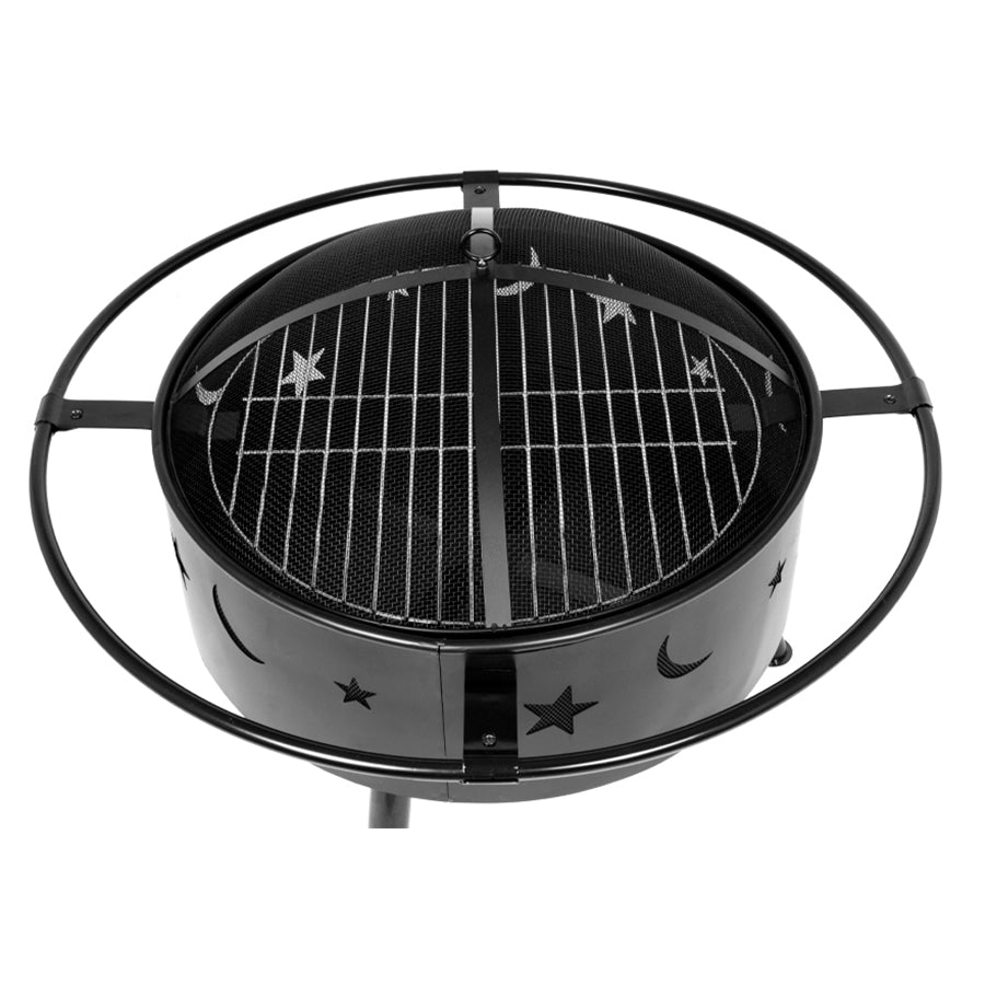 Brasero / Parrilla Centauro · Acero Negro 2 en 1