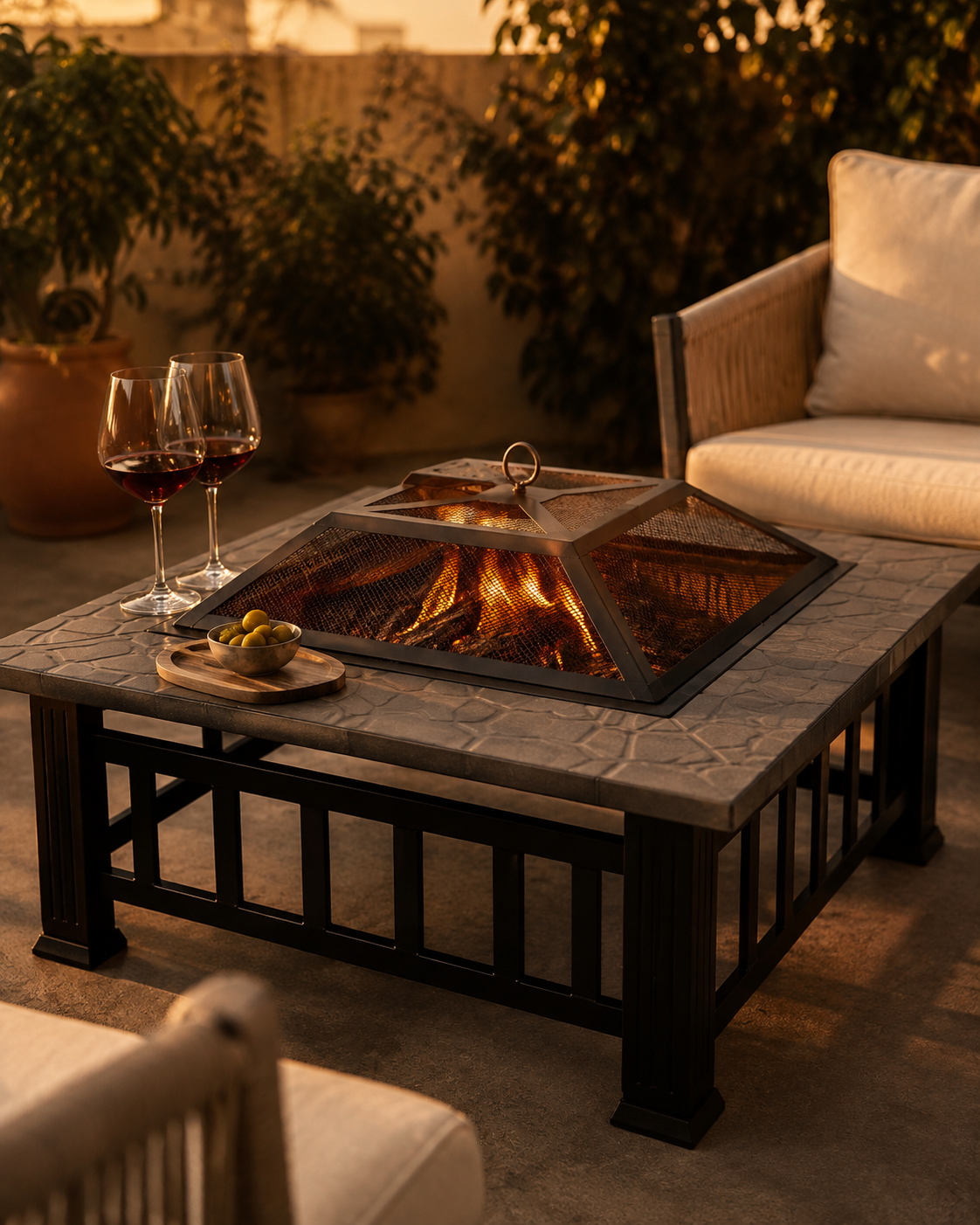 Brasero Parrilla Luxor para Carbón y Leña