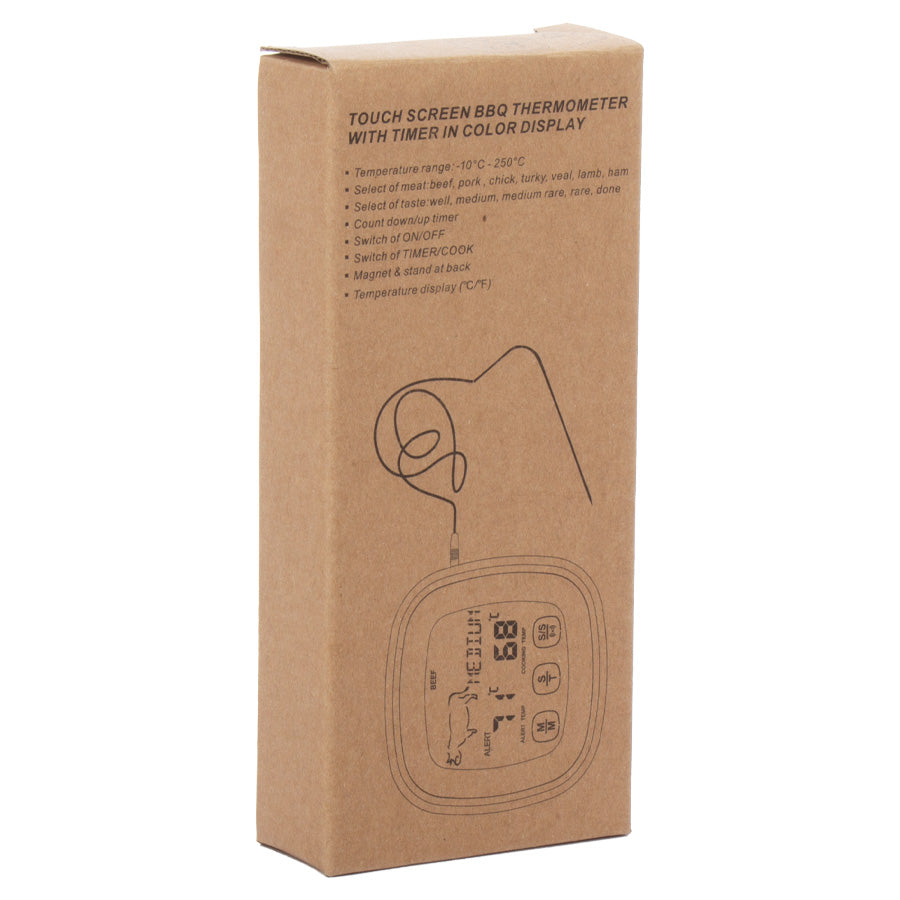 Termómetro Digital para Carne Sonda con Cable y Timer