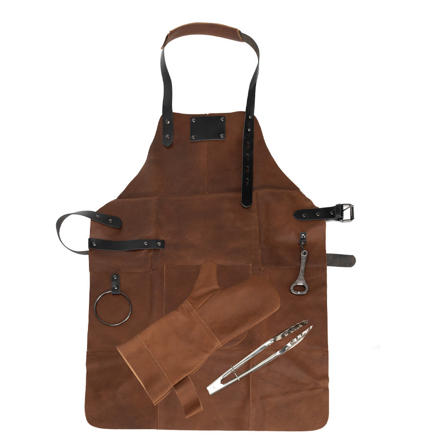 Set Asador de Gamuza de Búfalo