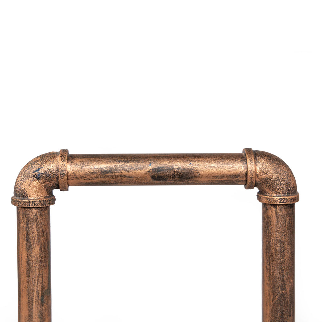 Lámpara de Mesa Metal Tubería de Cobre
