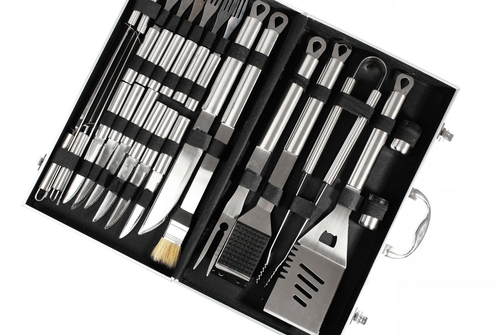 Deluxe BBQ Set Metálico de 24 piezas
