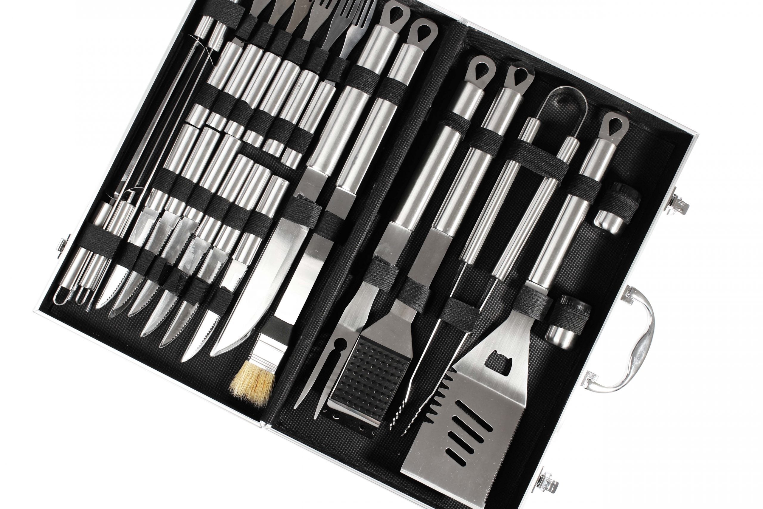 Deluxe BBQ Set Metálico de 24 piezas