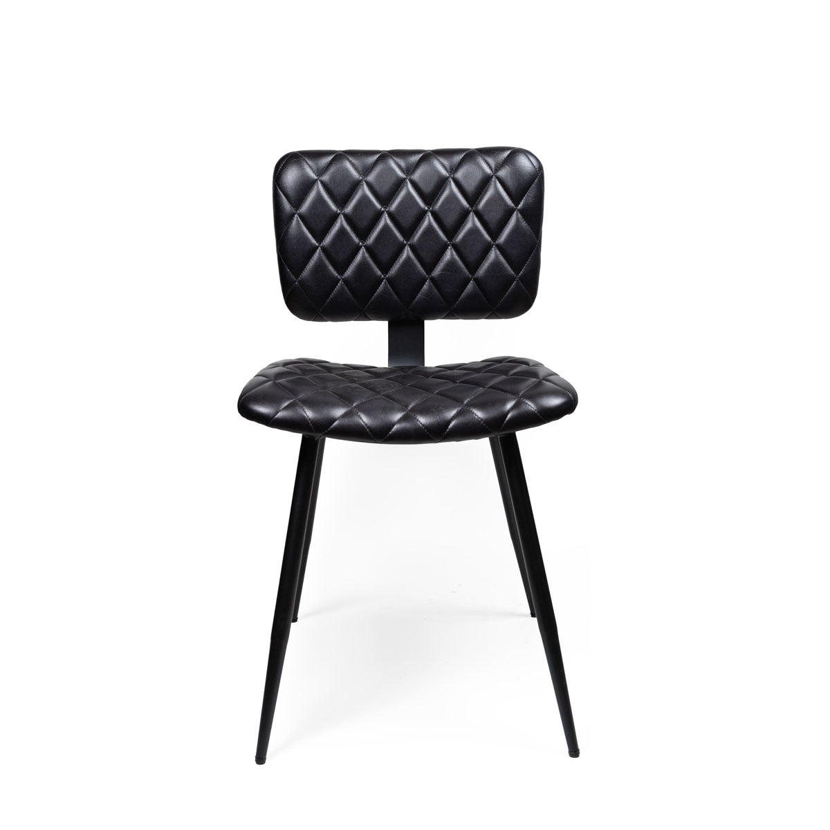 Silla Lisboa Cuero Full Grain Negro