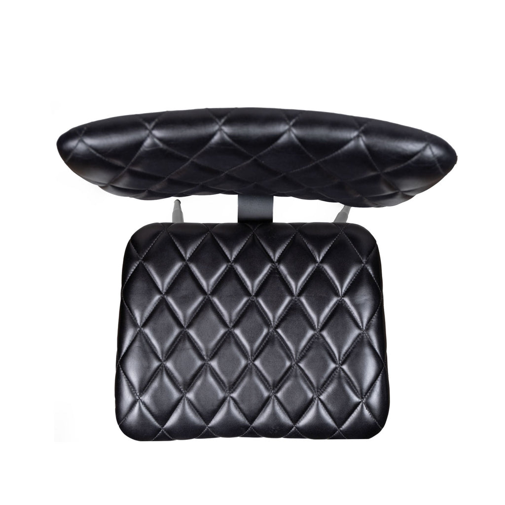 Silla Lisboa Cuero Full Grain Negro