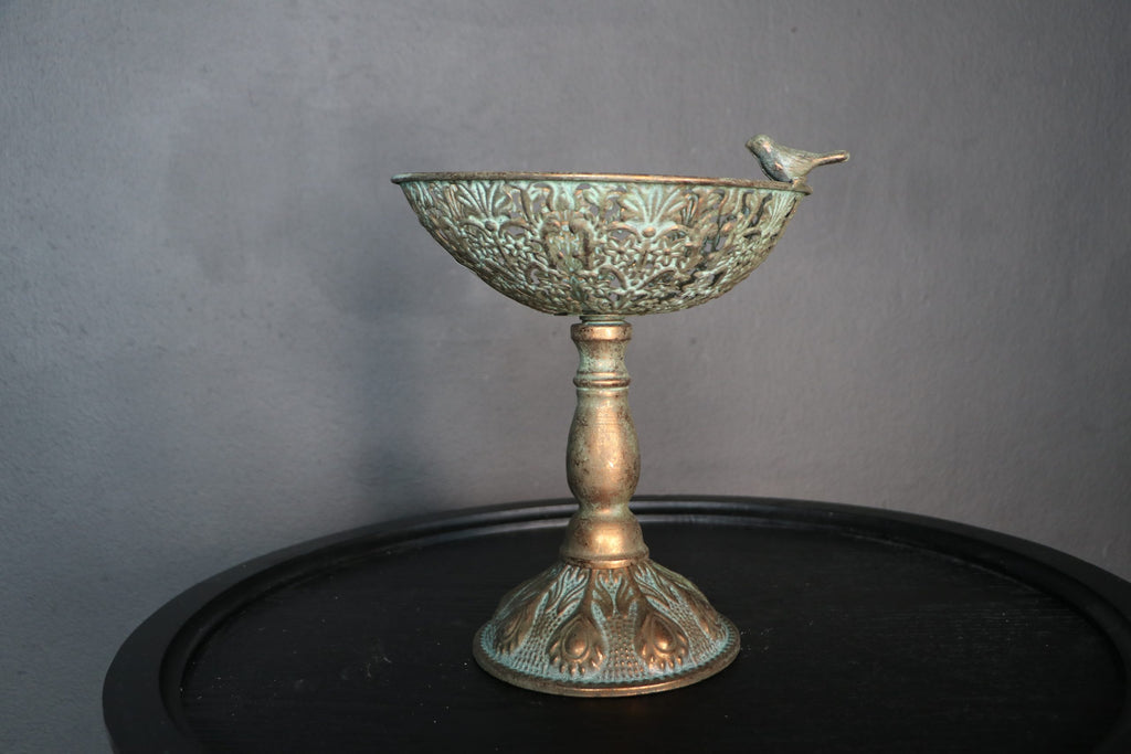 Copón Romano grande metal dorado 29 x 27 x 34,5cm