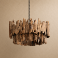 Lámpara Colgante Belmiro de madera de teca