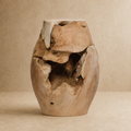 Lámpara de Sobremesa Naga de madera de teca