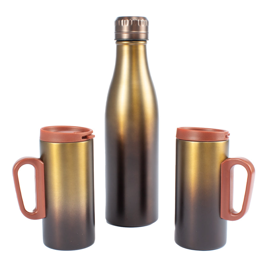 Set Termo + 2 Tazones · Café Degradé