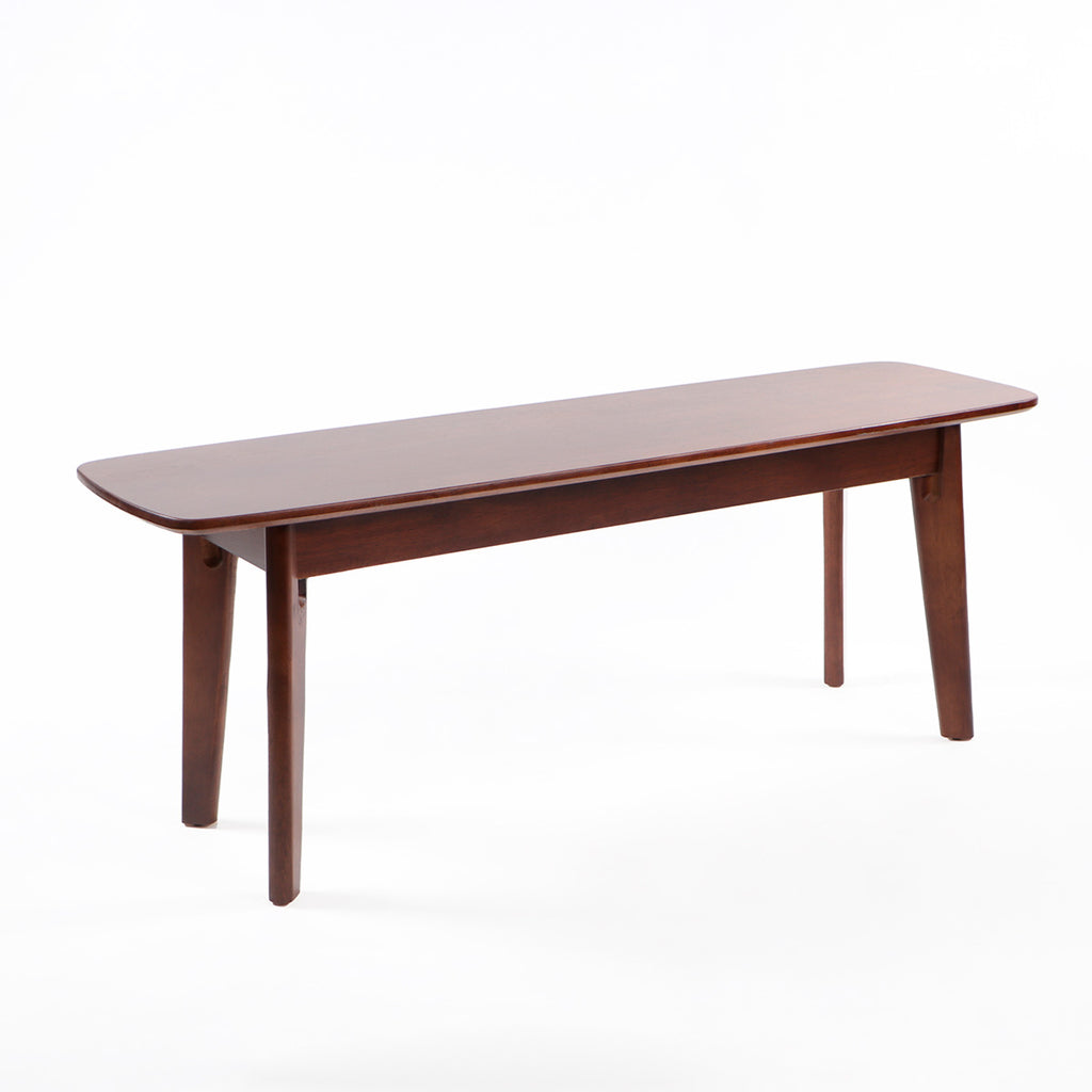 Banqueta de madera BRAHMS madera oscura