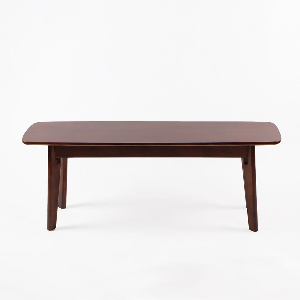 Banqueta de madera BRAHMS madera oscura