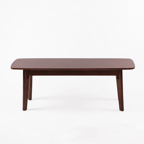 Banqueta de madera BRAHMS madera oscura
