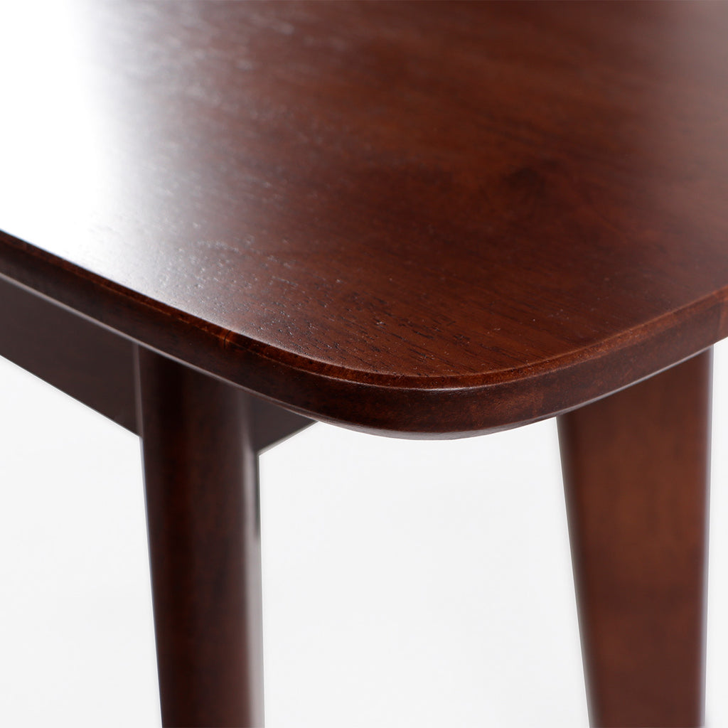 Banqueta de madera BRAHMS madera oscura