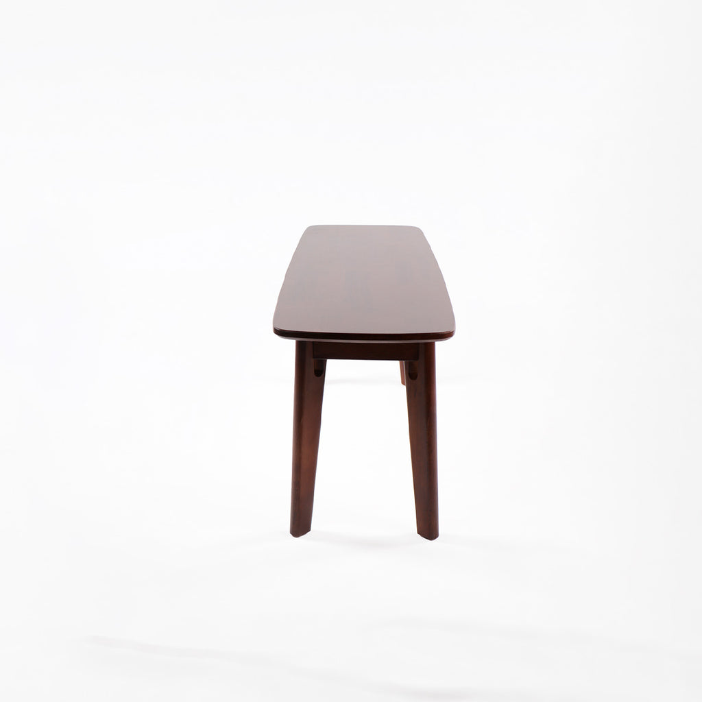 Banqueta de madera BRAHMS madera oscura