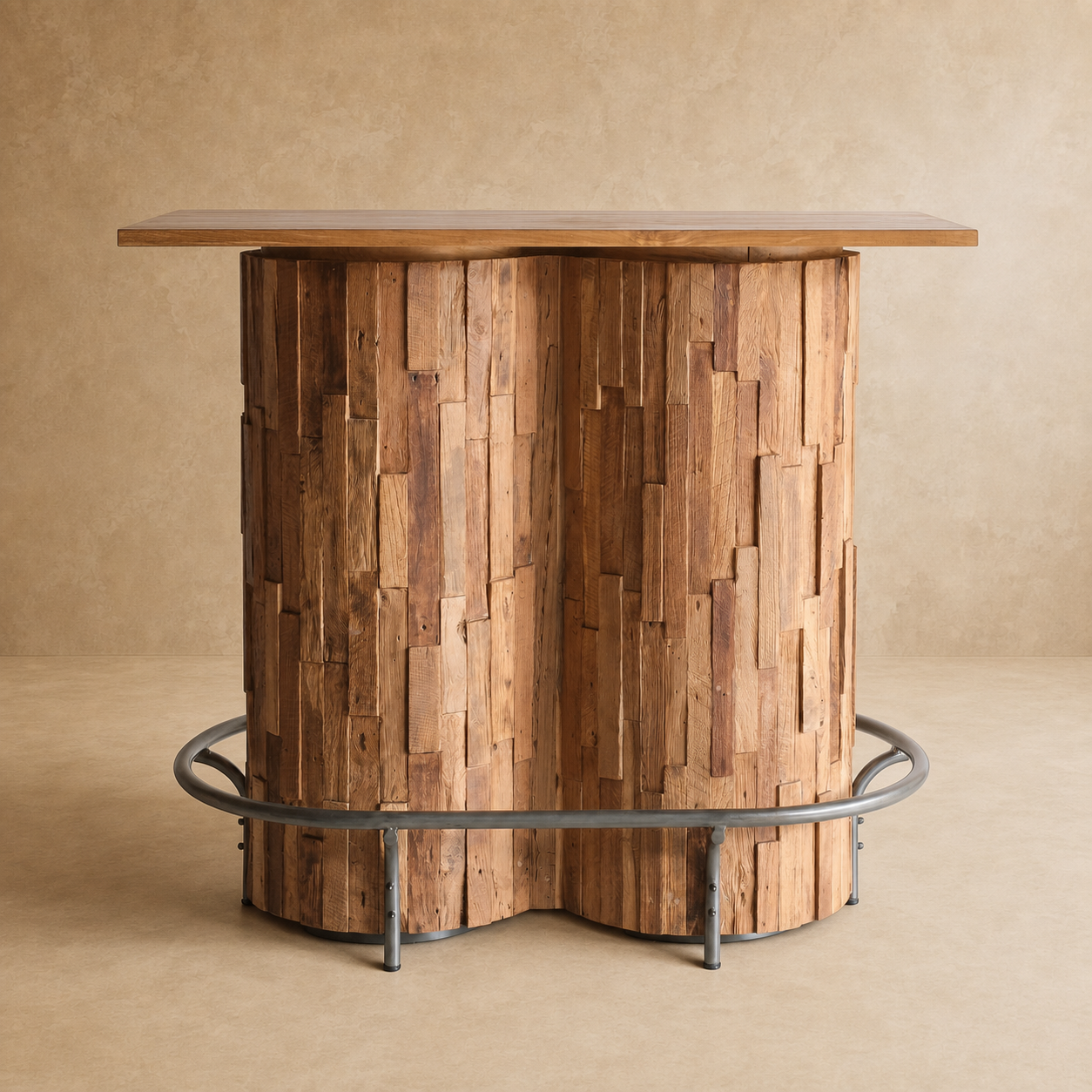Mesa de Bar Domino de Madera de Teca 120 x 60 x 112 cm
