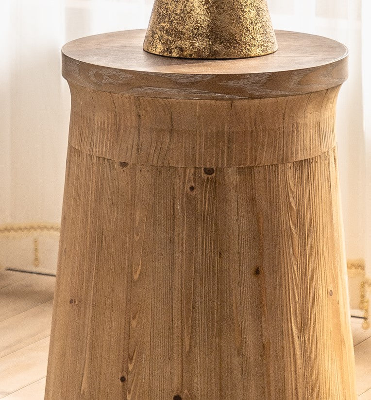 Mesa de centro y lateral Magnolia redonda madera 46 x 60cm