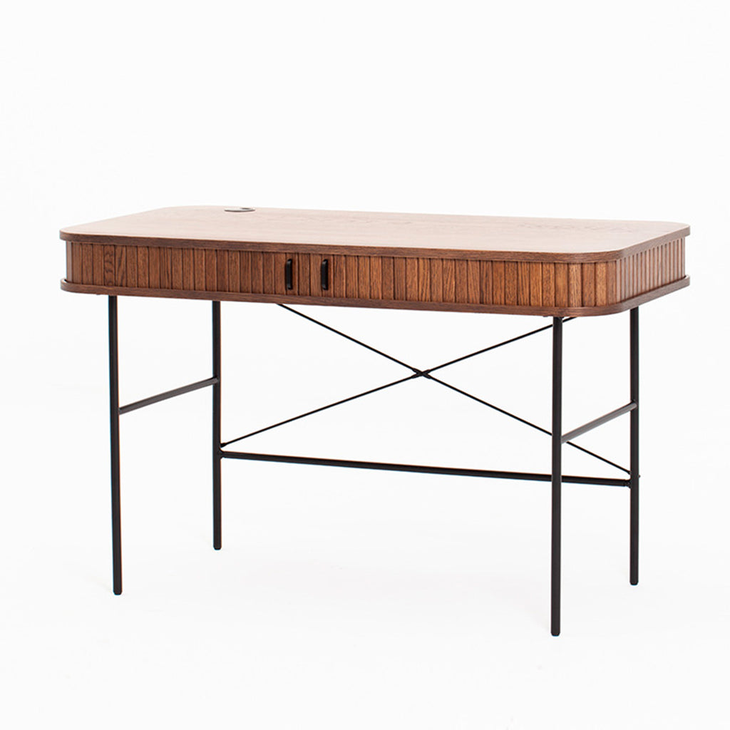 Mesa de escritorio vigeland de puerta corredera moro