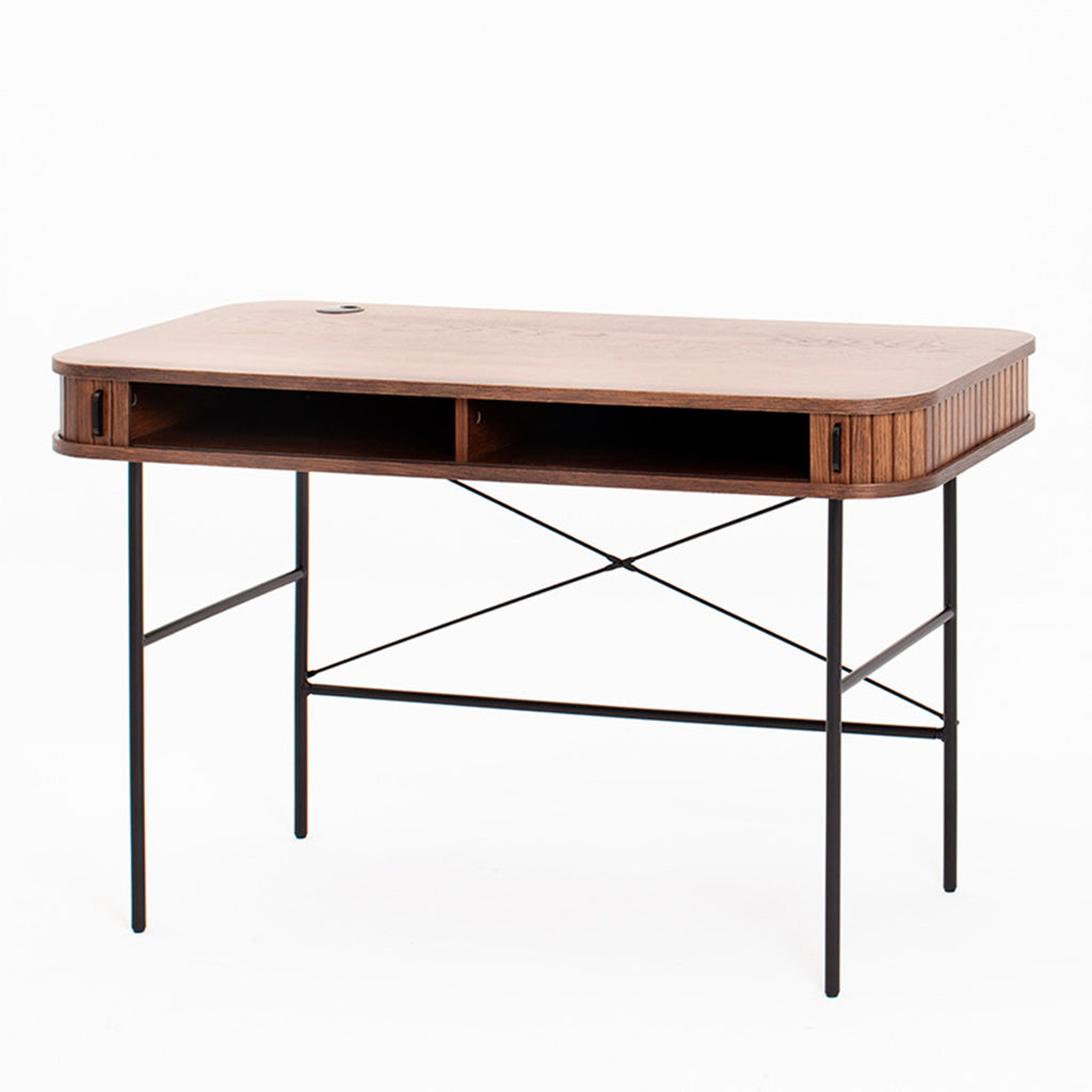 Mesa de escritorio vigeland de puerta corredera moro