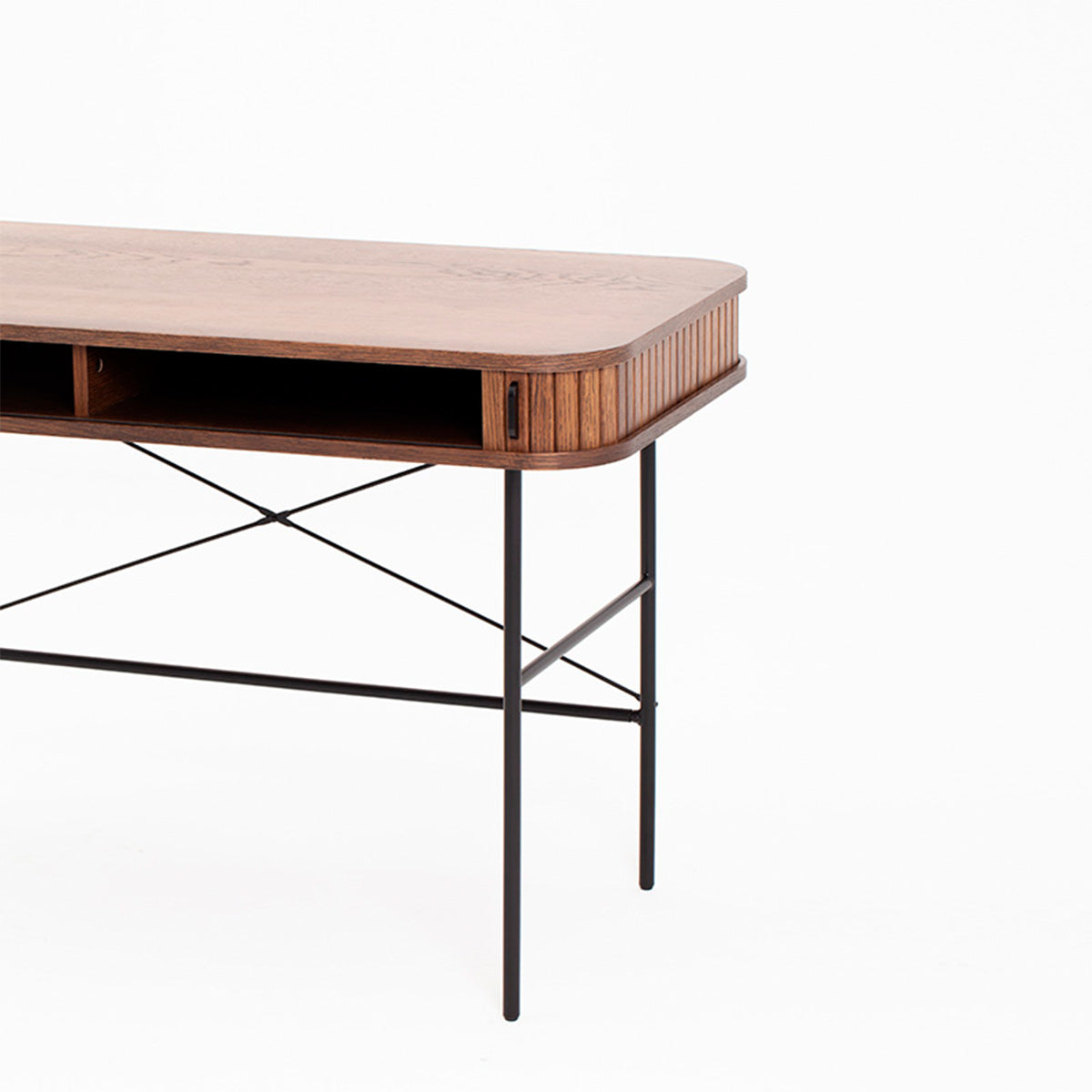 Mesa de escritorio vigeland de puerta corredera moro