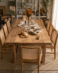MESA COMEDOR ROBERTO RECTANGULAR MADERA FRESNO NATURAL , 200X110X75CM