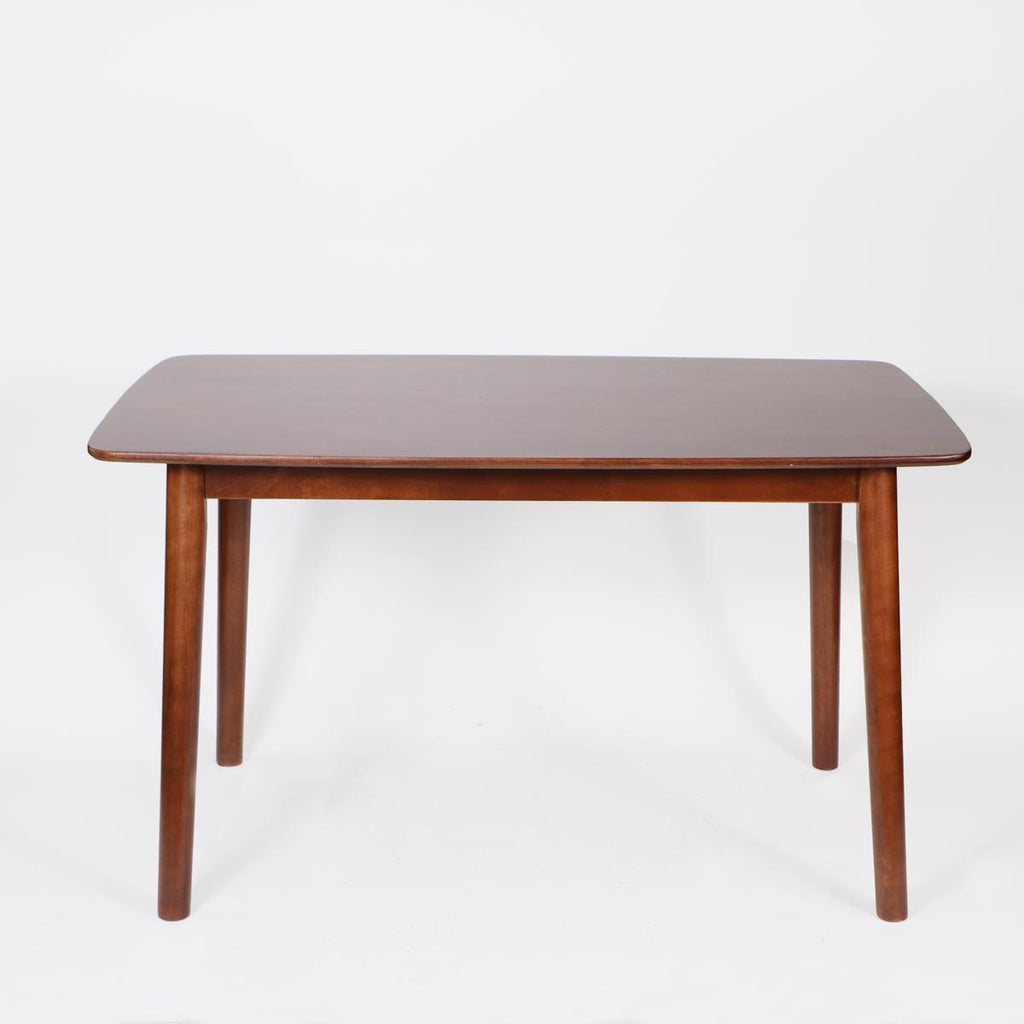 Mesa de comedor STRAUSS de madera oscura 160 x 90cm