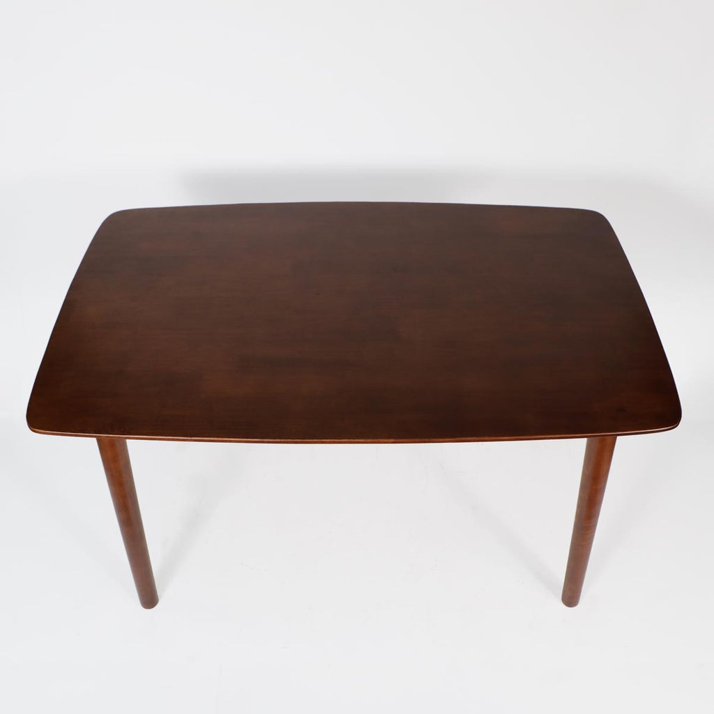 Mesa de comedor STRAUSS de madera oscura 160 x 90cm