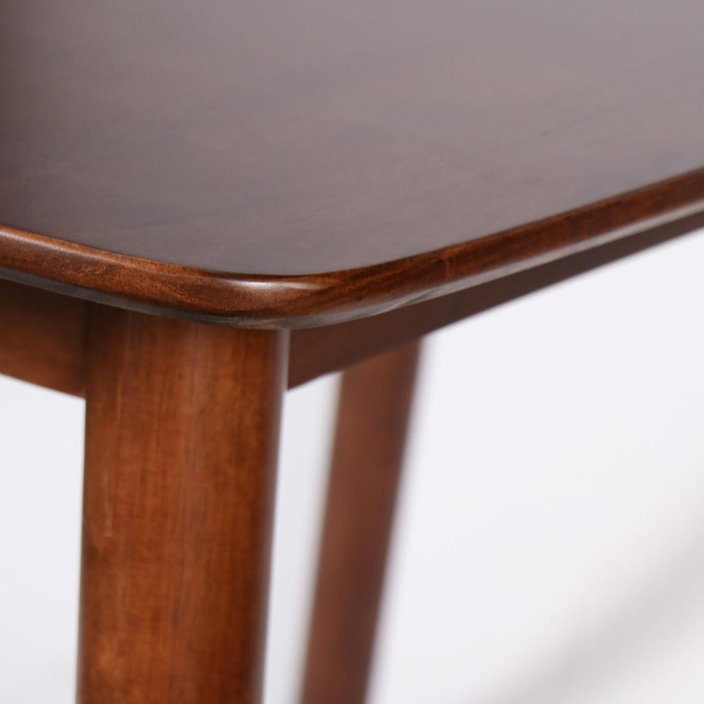 Mesa de comedor STRAUSS de madera oscura 160 x 90cm
