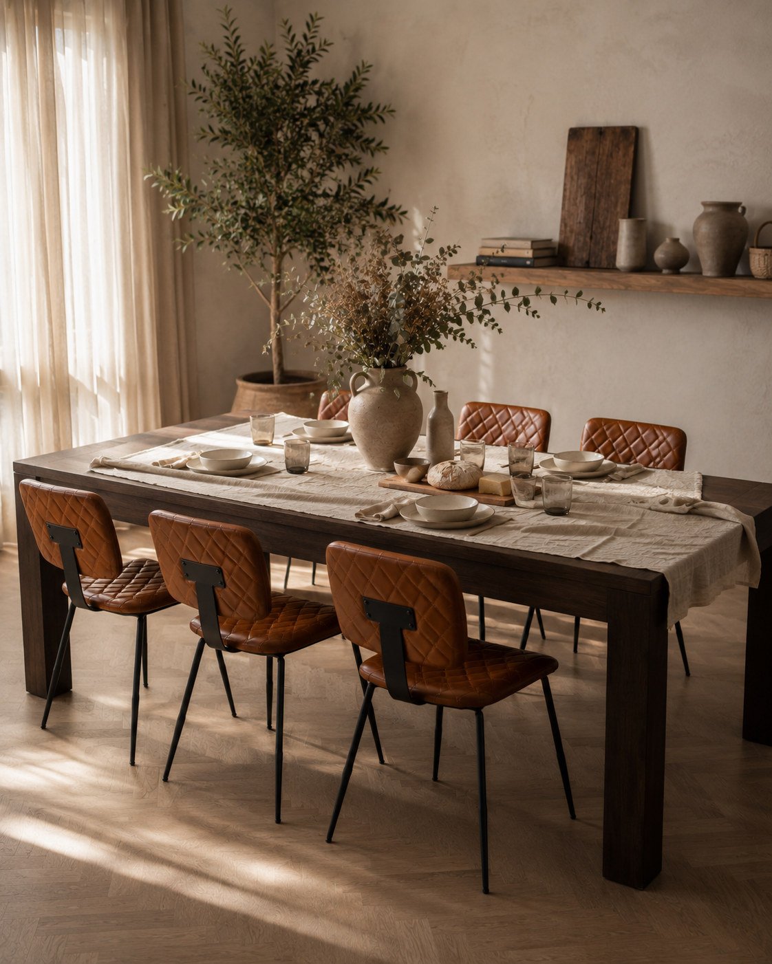 Silla Lisboa Cuero Full Grain Cognac