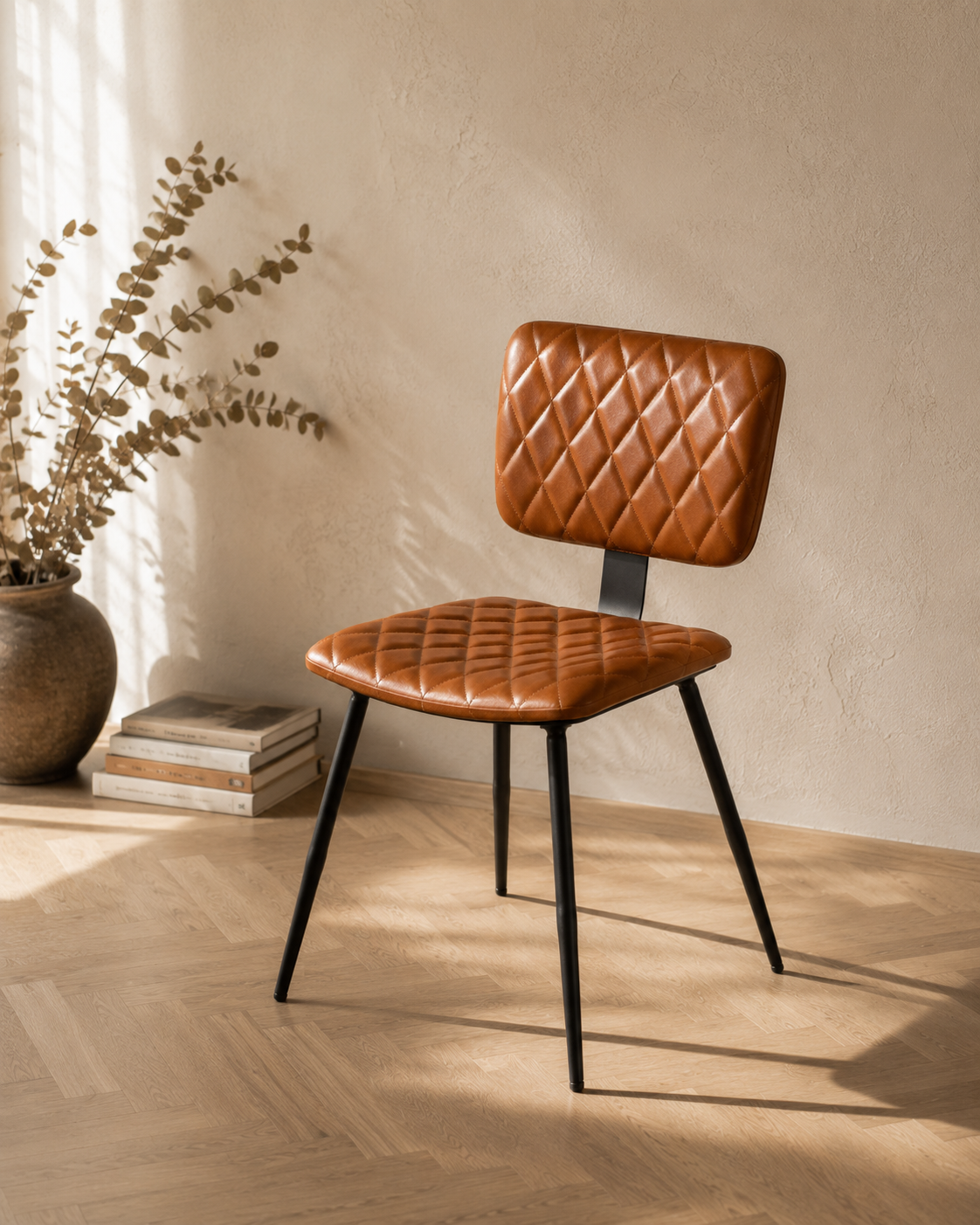 Silla Lisboa Cuero Full Grain Cognac