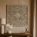 Panel cuadrado de pared tallado 120 x 120 cm