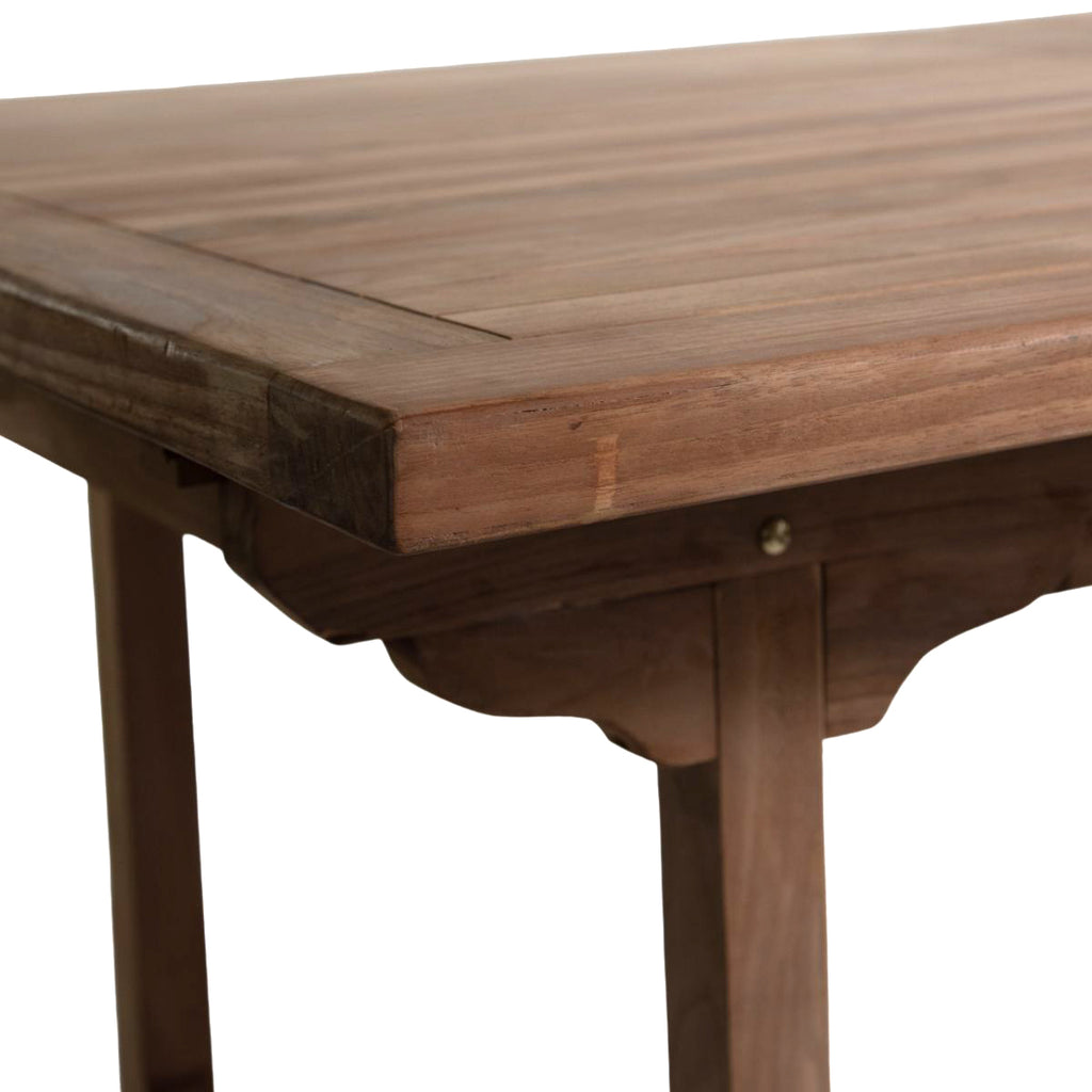 Mesa extensible rectangular madera de teca 195x110x76cm