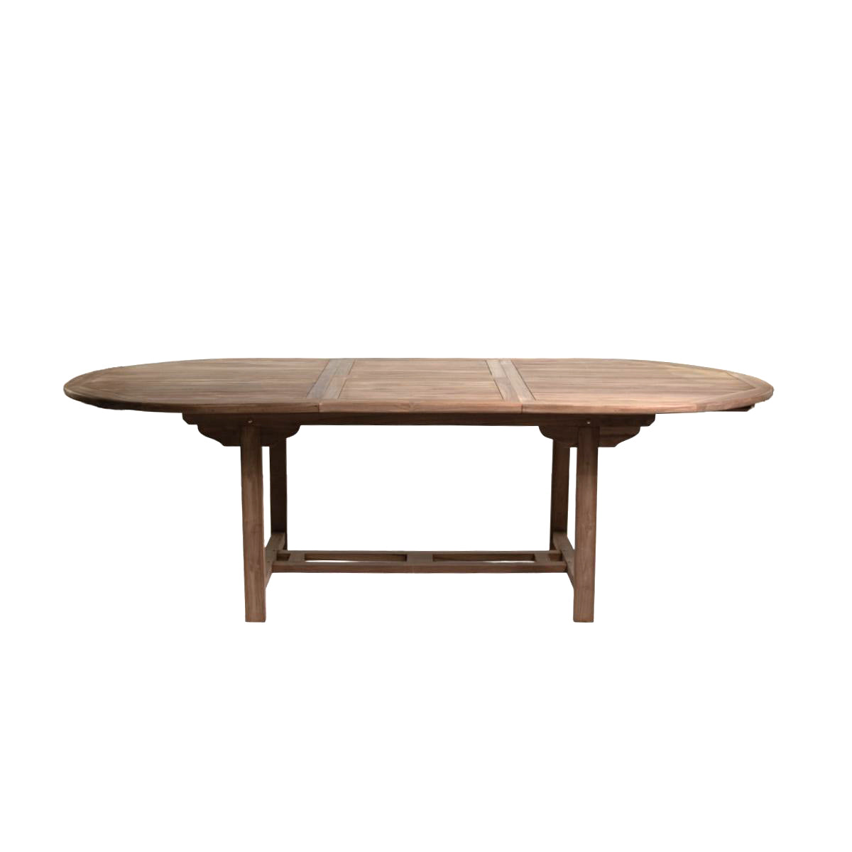 Mesa extensible ovalada madera de teca 180X120X76cm