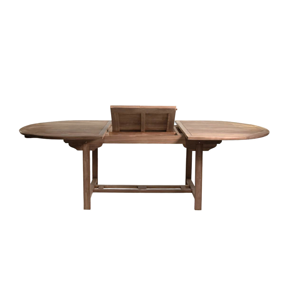 Mesa extensible ovalada madera de teca 180X120X76cm