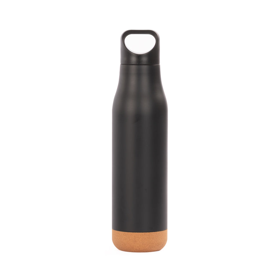 Set de Regalo Termo + Mug "Geneve" Negro y Corcho