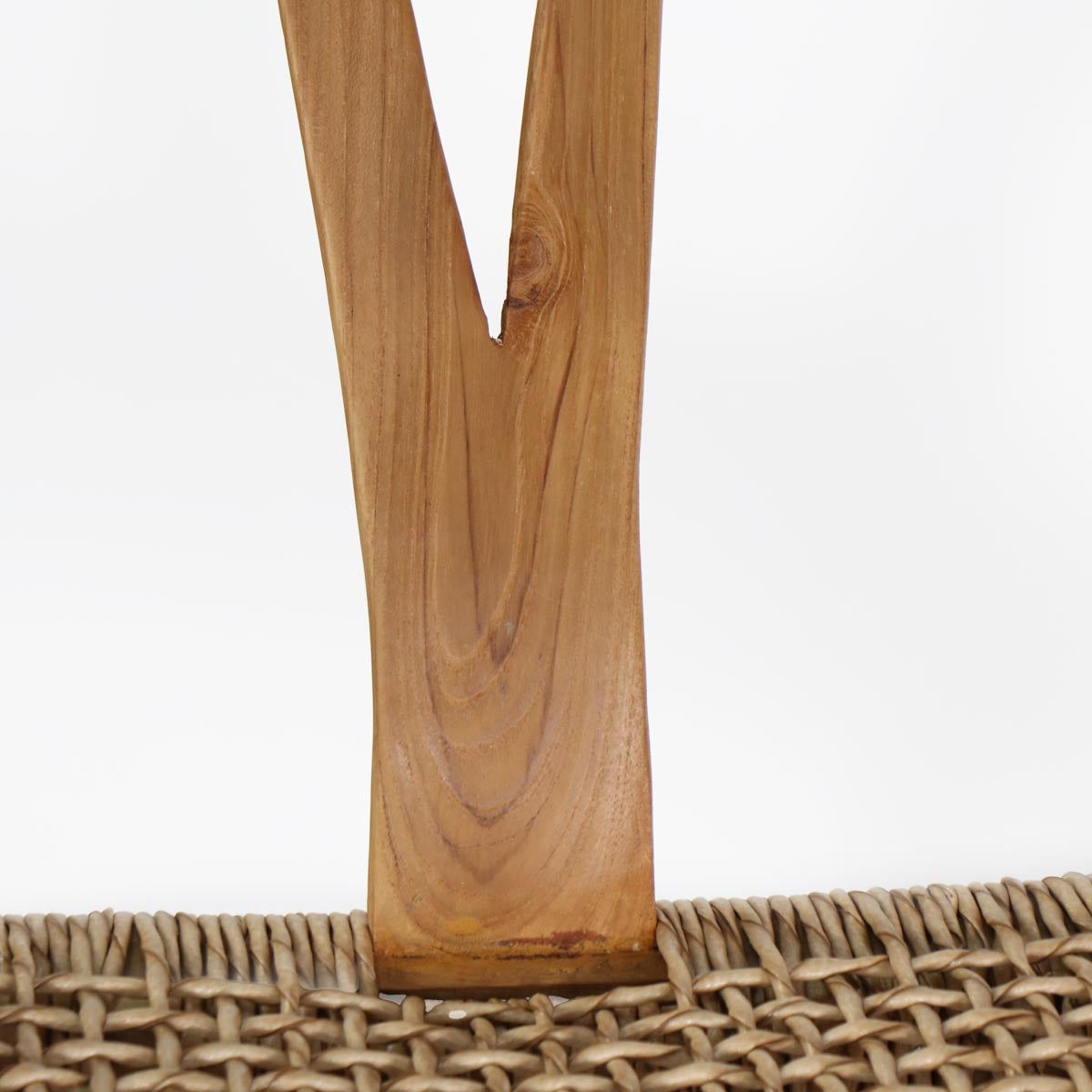 Silla BAR Wishbone madera / fibra sintética color natural H72cm